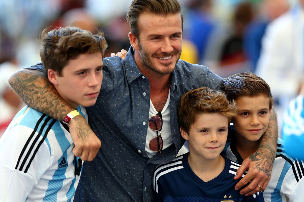 David Beckham-細仔Cruz-大仔Brooklyn-二仔Romeo-女兒哈七-帥氣星二代-神複製碧咸