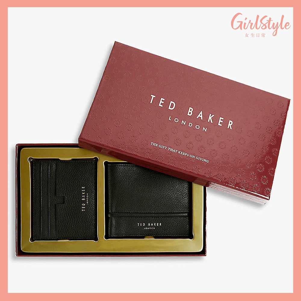 TED BAKER Kukoo logo-embossed leather wallet and cardholder set