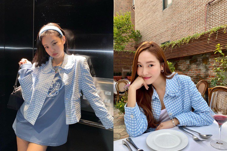 Jennie私服也有穿著Jessica的時裝品牌,兩人身穿過一樣的服飾