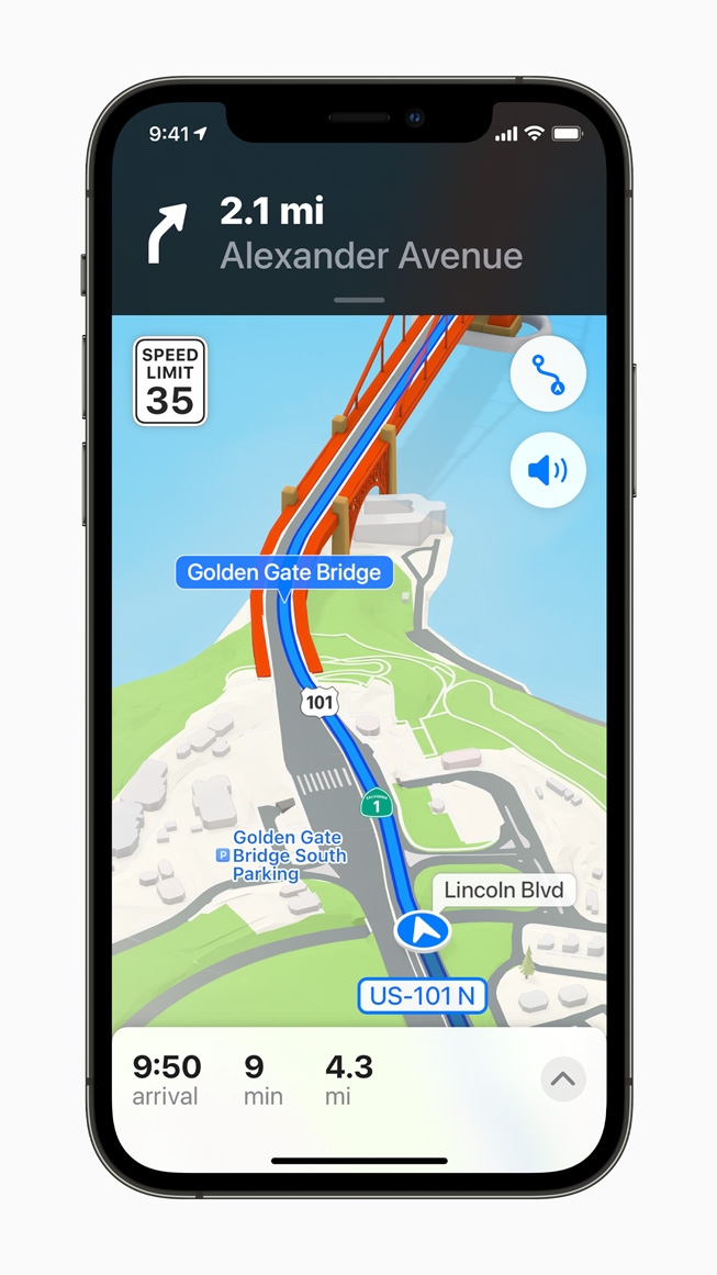 iOS15也把「地圖」升級,提高細節和增新了道路顏色和標記和客製地標,可以釘選愛用路線之外,還可以在接近出發時間時通知用家,對於冒失的路痴實是十分貼心!