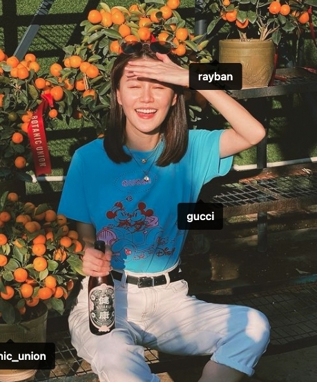 黃翠如有不少Michael Kors、Kate Spade和agnès b的產品