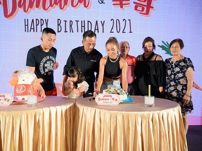 洗米嫂Heidi陳慧玲 31日為老公洗米華周焯華及6歲的女兒大搞 Damiana 生日會
