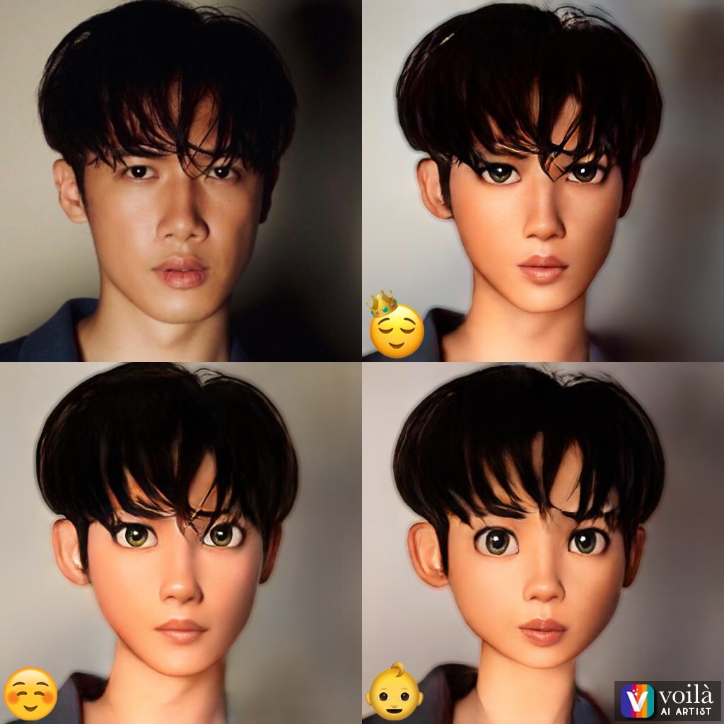 Stanley的版本就男人味得多了,五官都十分好看!