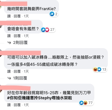 朱鑑然和TVB的游泳健將方力申比較,不過網民似乎就似乎偏向前者主演:「好在你寫明15-25咋,幾驚見到万刀甲」!