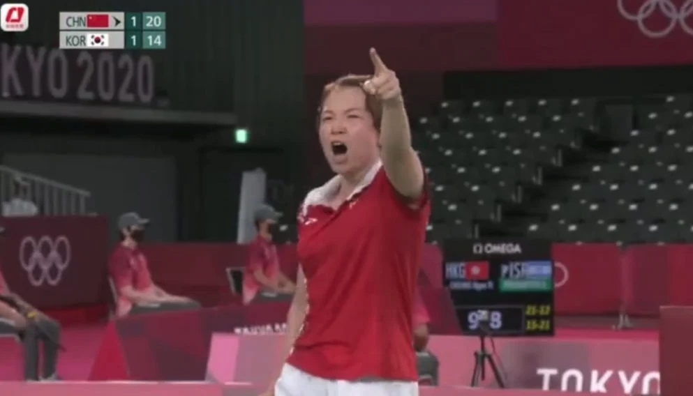 【東京奧運】中國隊的羽毛球女子雙打16強賽在昨日舉行,中國戰勝韓國隊晉身8強戰況激烈。