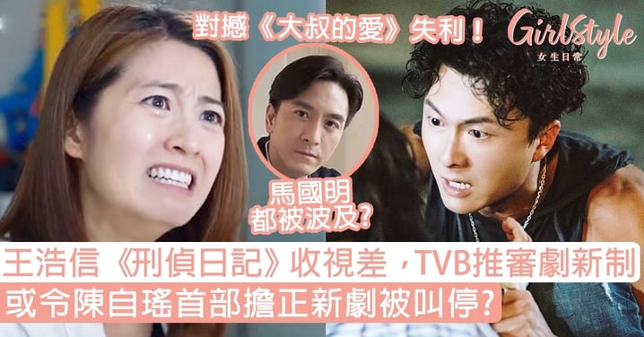 王浩信《刑偵日記》收視低迷！傳TVB急推「審劇制」，或令陳自瑤首部擔正新劇被叫停？