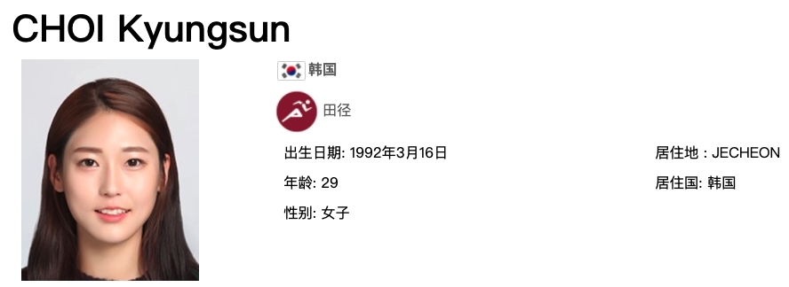 東京奧運韓國選手證件相