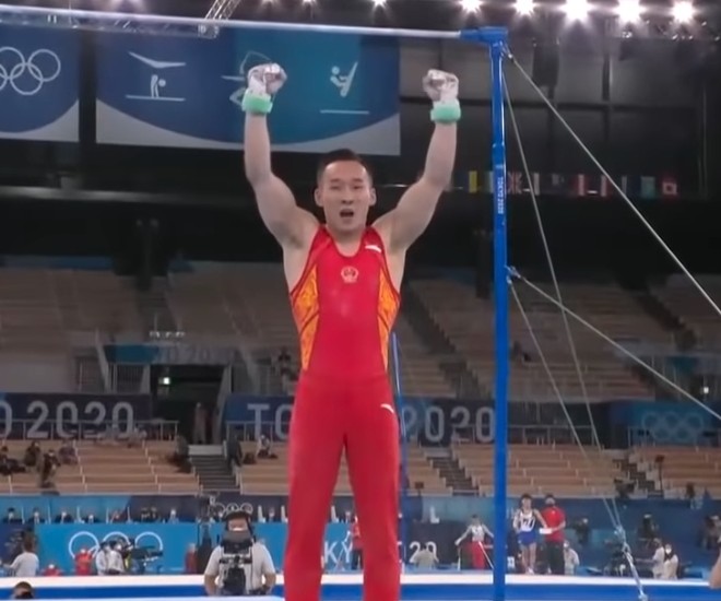 一向是中國隊奧運金牌庫的體操項目,原本處於優勢的中國選手肖若騰就在男子體操全能決賽痛失金牌!