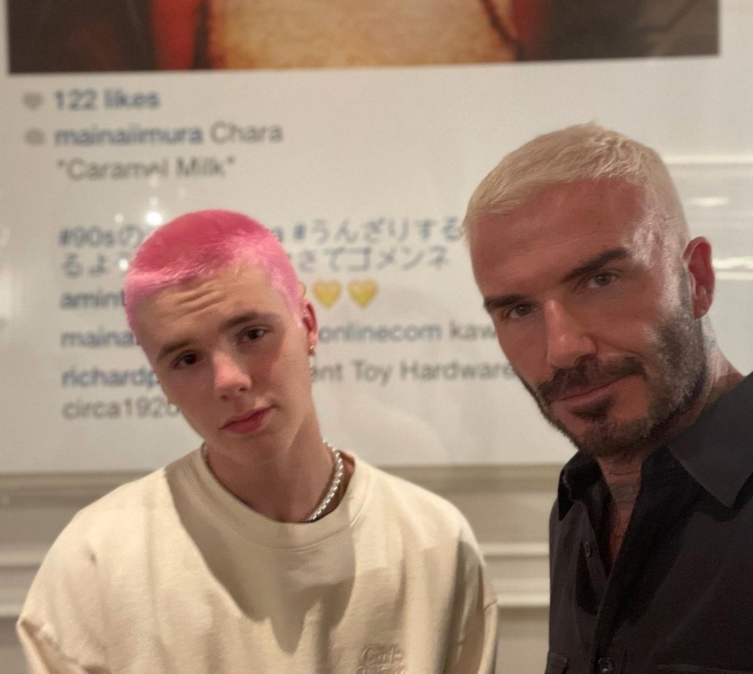 碧咸David Beckham細仔 Cruz Beckham 似乎比兩位哥哥都還要帥得多