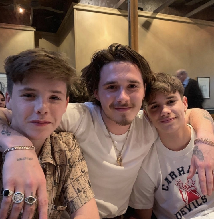 碧咸David Beckham細仔 Cruz Beckham 似乎比兩位哥哥都還要帥得多