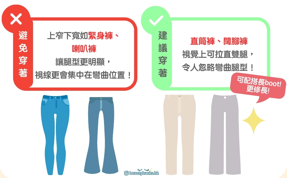 腿型決定褲型!不同腿型的選褲指南~