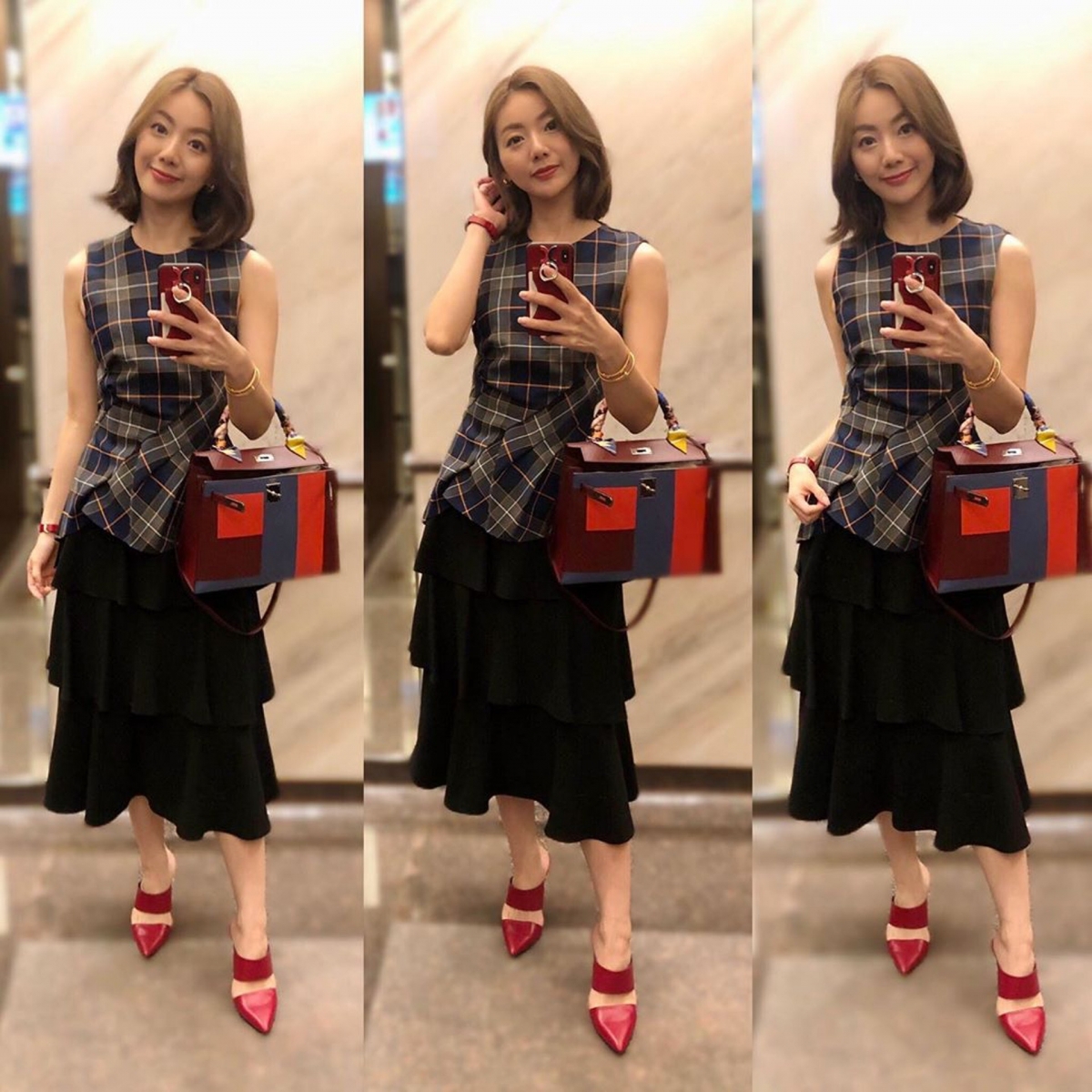 炫富女星|TVB前新聞主播周嘉儀本身亦極之鍾情於Hermès 限量字母包