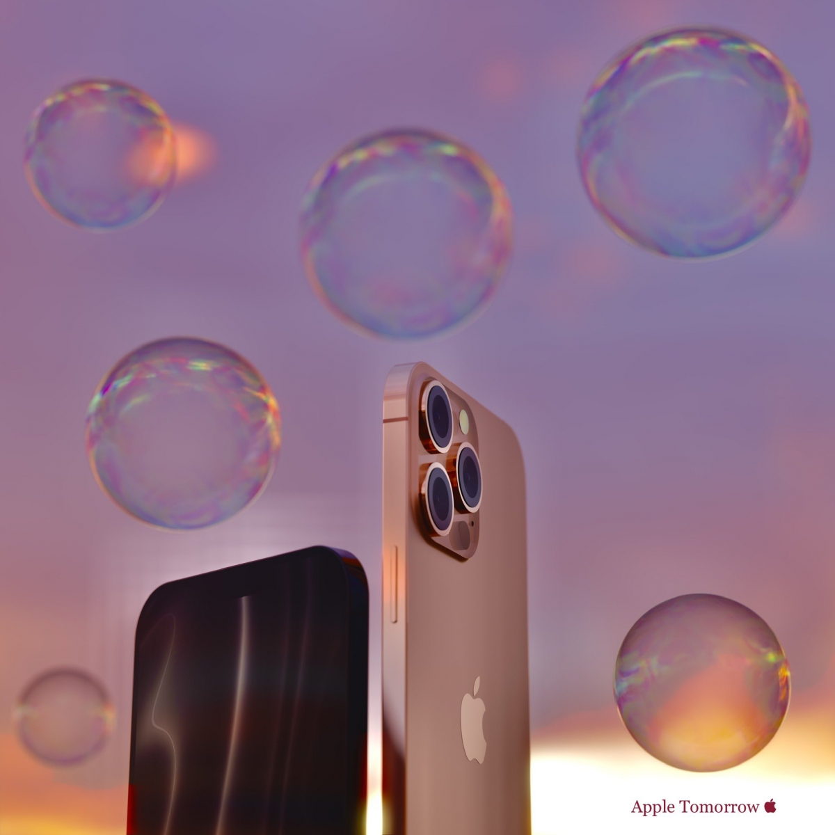 【iPhone 13顏色價錢設計】appledsign 分享了一張 iPhone 13 Pro 的「玫瑰金」手機色調