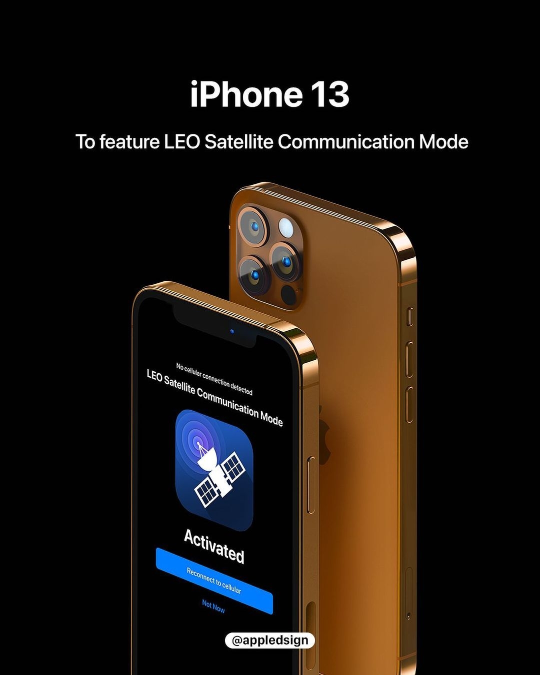 【iPhone 13顏色價錢設計】iPhone 13 系列或會支援 LEO (low-earth orbit satellite )低軌道衞星通訊
