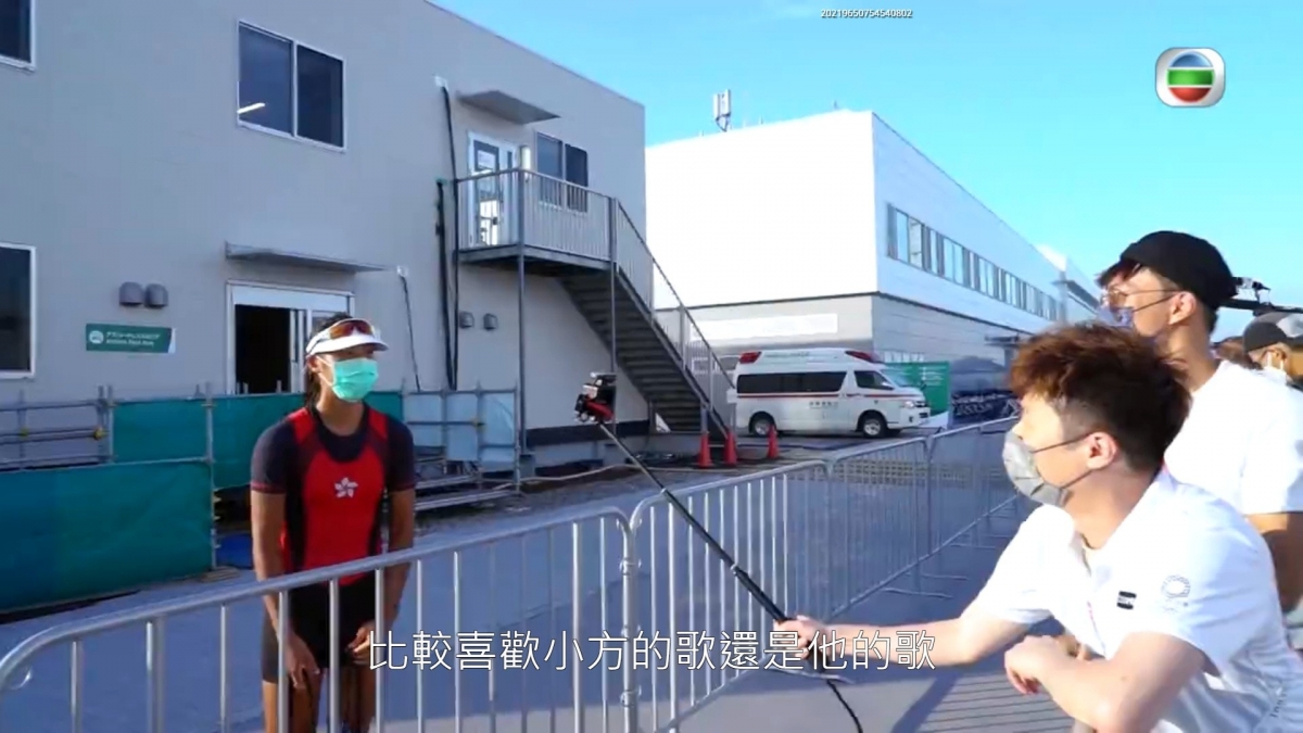 東京奧運的不同賽事仍在進行當中,TVB今年派出駐場的記者主持陳約臨、吳業坤都在訪問中表現出其不專業
