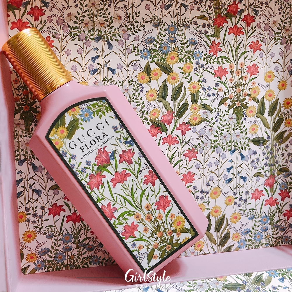 香水推薦2021Gucci推出Flora Gorgeous Gardenia 新香氛以粉紅色的漆面玻璃瓶身