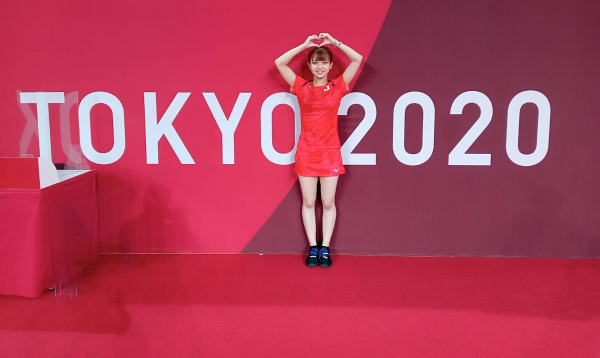 來自東道主日本福岡、在網路上備受熱議的乒乓球選手古川佳奈美（Kanami Furukawa）現年24歲