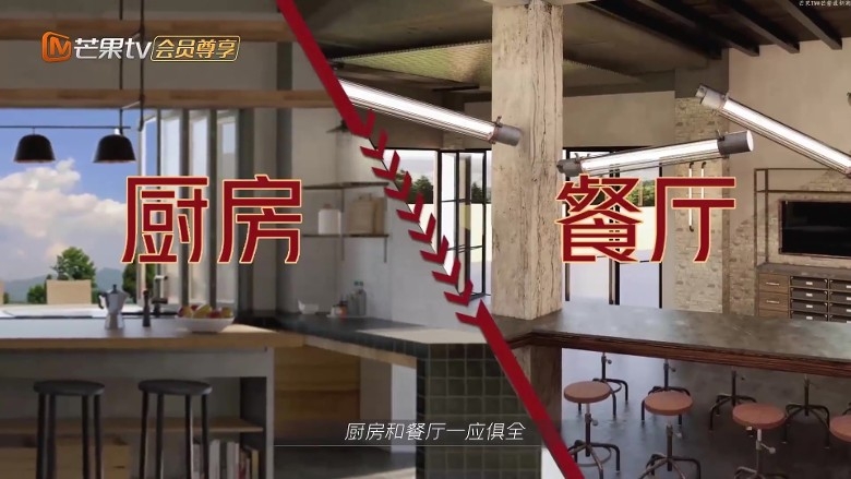 別墅底層亦設有廚房,當中設備更一應俱全、應有盡有