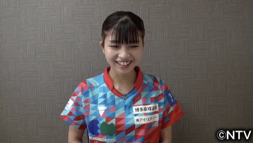 來自東道主日本福岡、在網路上備受熱議的乒乓球選手古川佳奈美（Kanami Furukawa）現年24歲