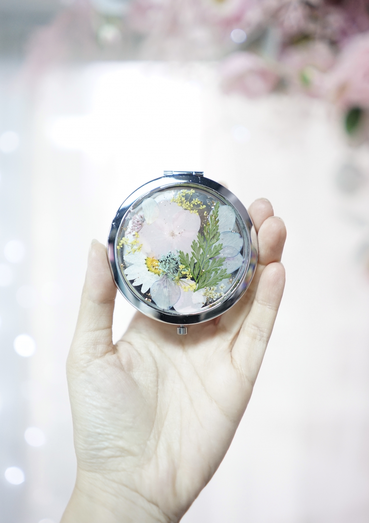 Fleur Doux押花小禮品浮花鏡子,當情人閨蜜禮物一流~