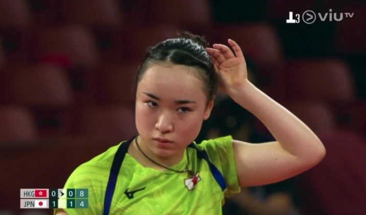 日本猛將伊藤美誠,戰術多變實力強勢最後力壓港隊香港女子乒乓球隊杜凱琹、李皓晴及蘇慧音