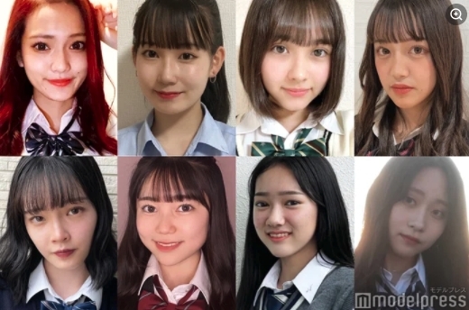 女生的頭兩名也十分美，落選的其餘選手就被網民指真人現身時和照片上的樣貌落差超大