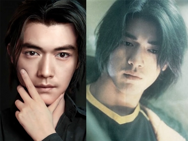 網紅「bobo最洋氣」仿妝金城武