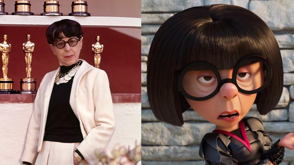 《超人特工隊》中E夫人戴著圓圓的眼鏡、頂著一顆冬菇頭且身型矮小,即使一角身為配角獲得大眾的喜愛!