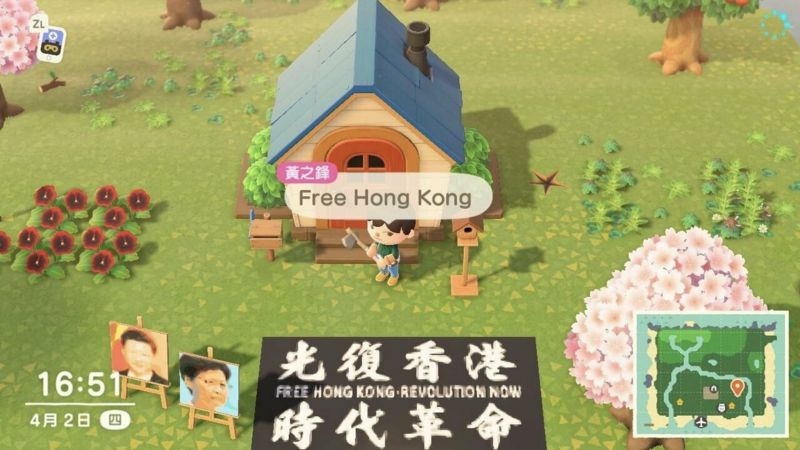 動森出現過惡搞各國國家總統首領的事件,任天堂也曾在去年明令禁止在遊戲中出現有相關的政治宣傳行為
