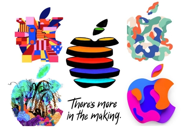 2018年發布會的邀請函和官網都分別用上不同設計的 Apple Logo,讓人摸不著頭腦