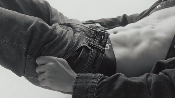 Anson kong Calvin Klein 宣傳照