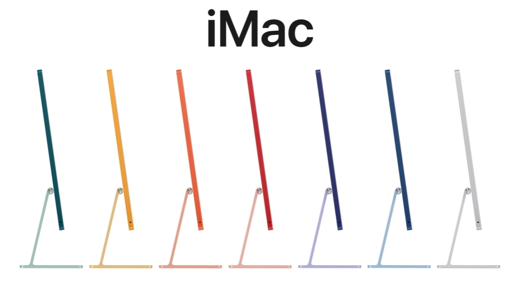 當時正正就是推出了 M1 iMac,而且更足足有7隻顏色供選擇