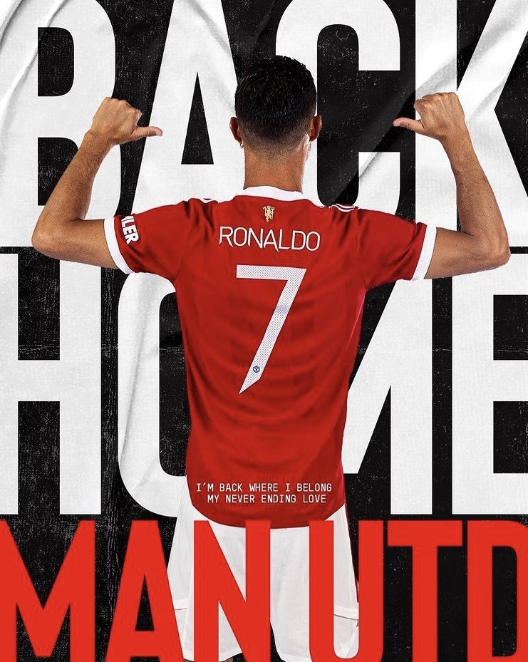 上週獲葡萄牙足總批准提早離開訓練營的C朗日前與家人乘私人飛機前往曼徹斯特~