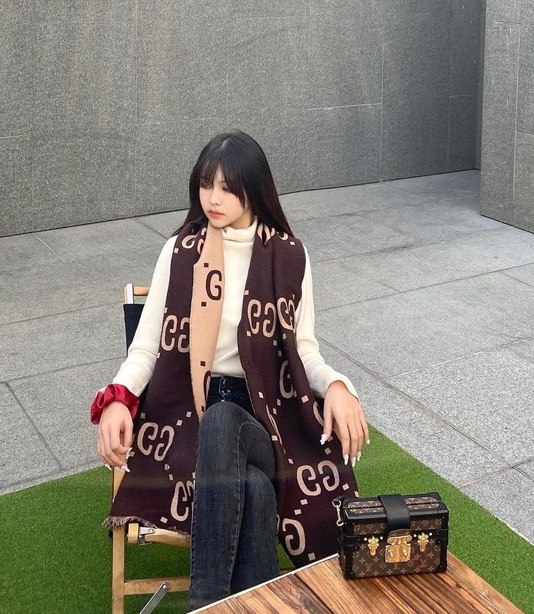 Luisaviaroma Gucci - Gg wool & silk jacquard scarf