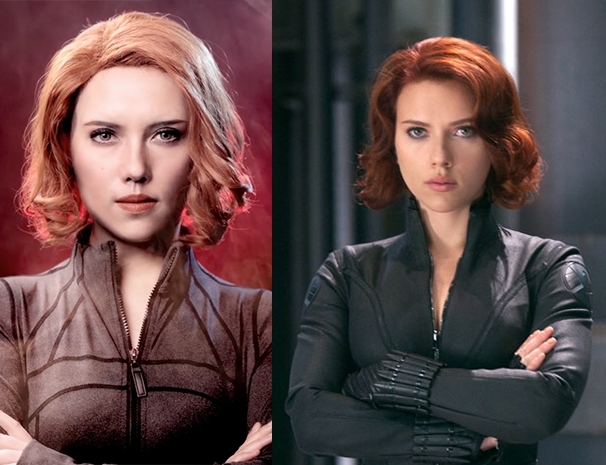 網紅「bobo最洋氣」仿妝黑寡婦