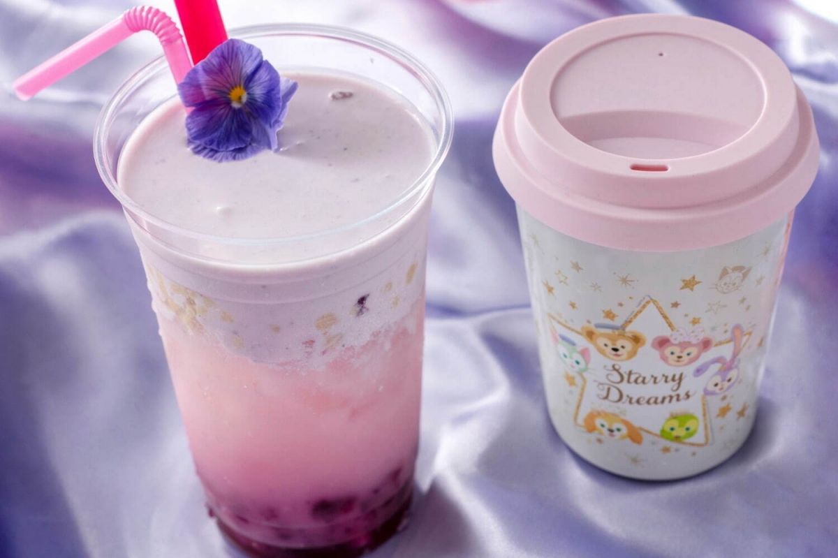 東京迪士尼海洋新週邊!粉紅漸層Duffy飲品