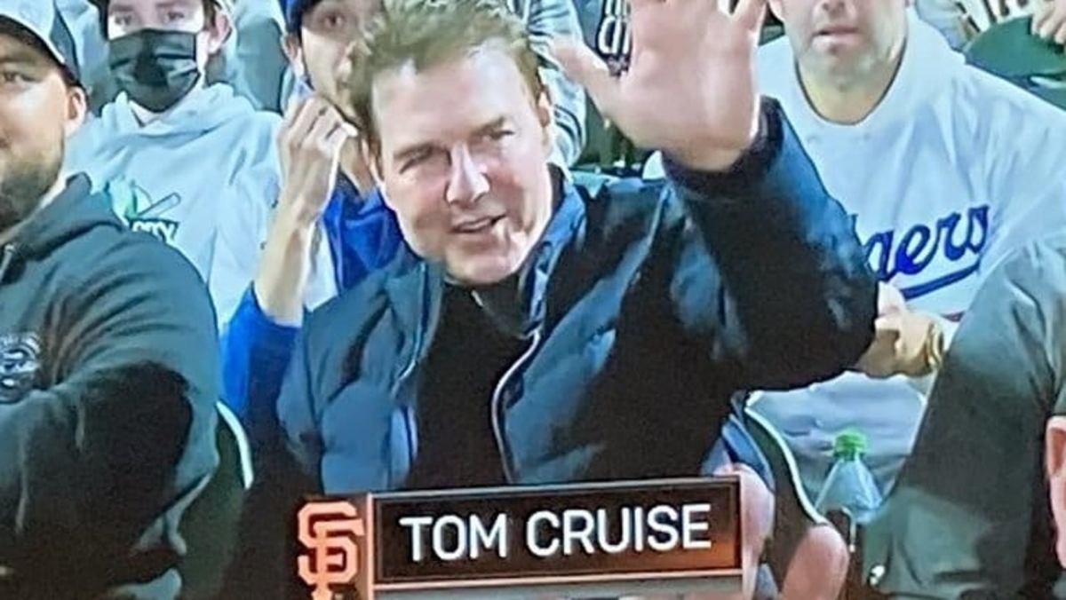 荷里活男神 Tom Cruise(湯告魯斯)光臨,大會當然送上一個大特寫