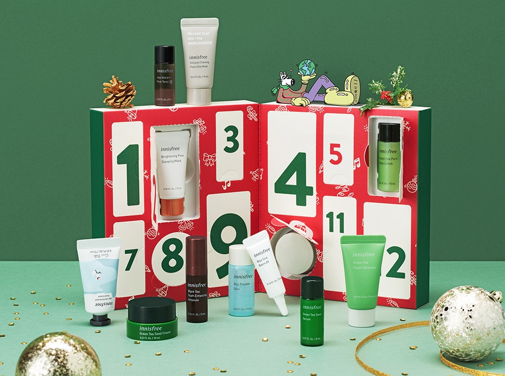 innisfree X Steven Harrington 綠色聖誕限量系列 – 普普節日聖誕倒數月曆