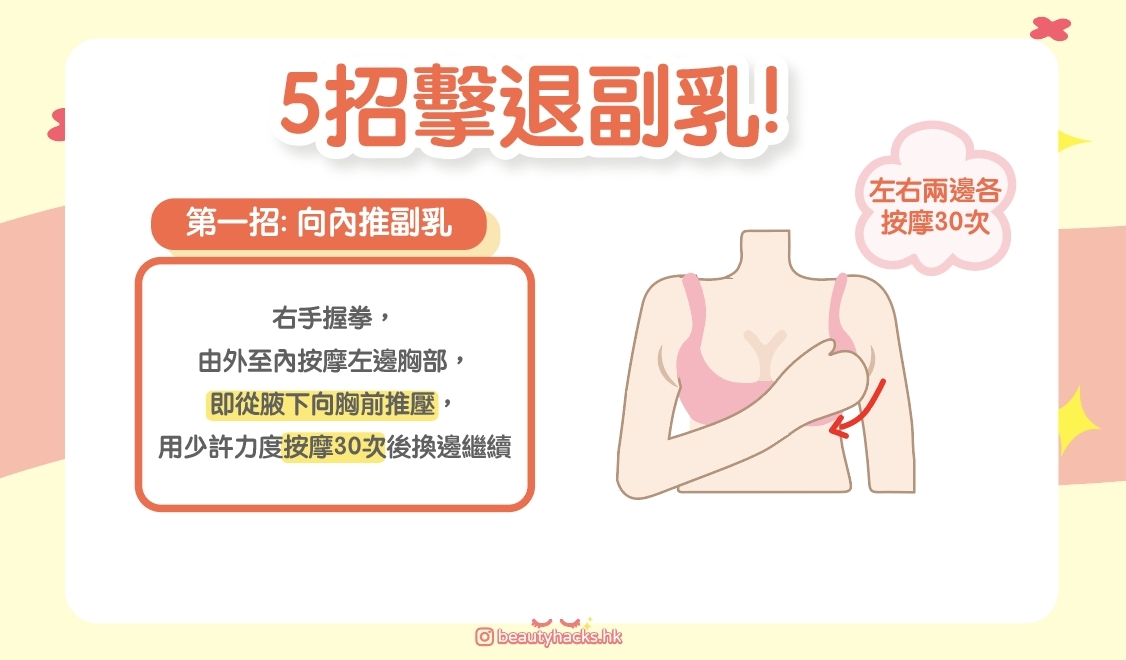 【美胸教學】著錯Bra、胸圍過期會形成副乳?5個運動擊退副乳!