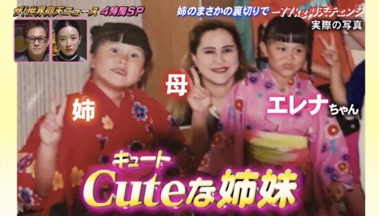 日本綜藝節目「ザ!世界仰天ニュース」近日分享了一個日本混血女生減肥變美的真實故事!