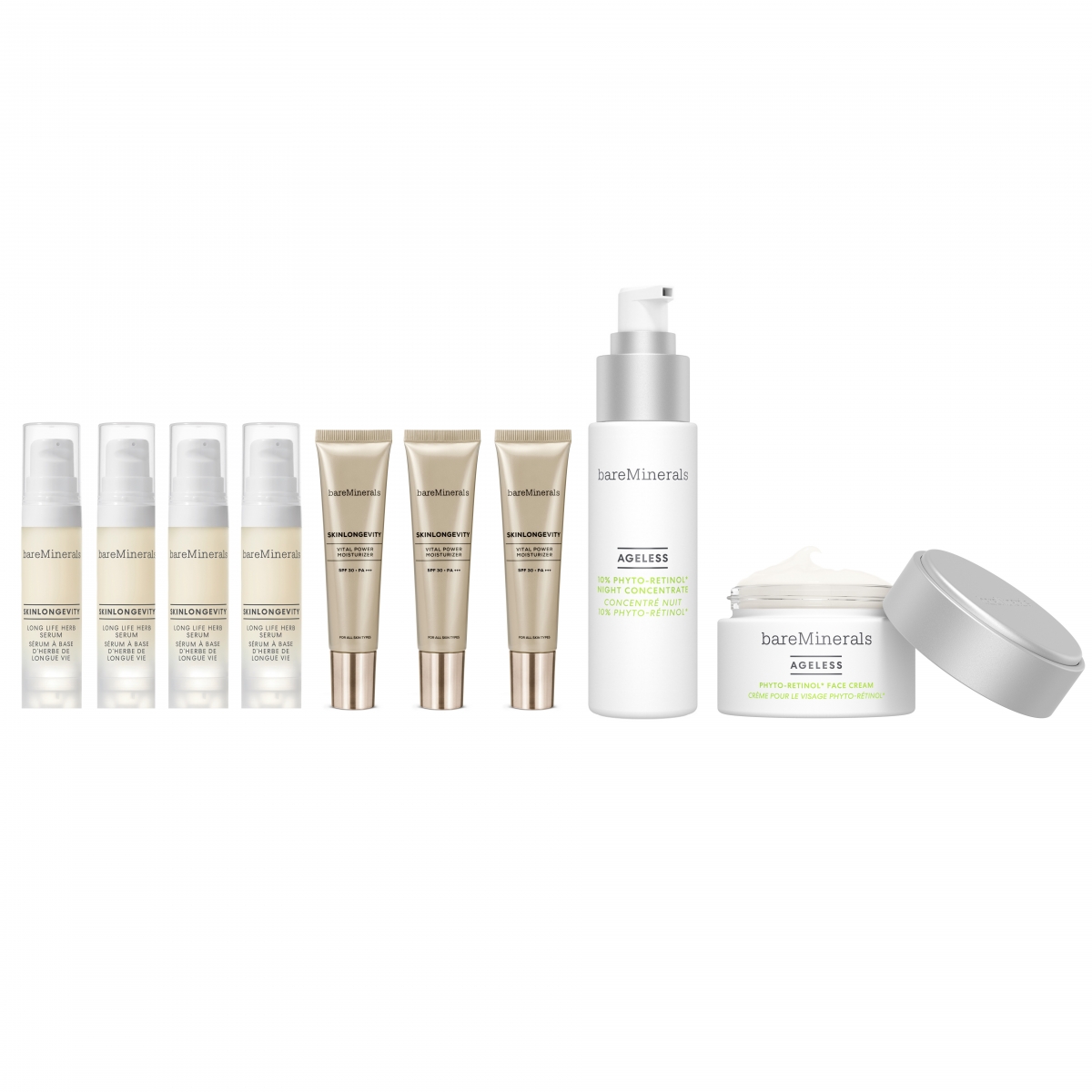 AGELESS修復緊緻套裝|優惠價$860 - $1,160 (價值$1,550 -$1,850) 低至55折!