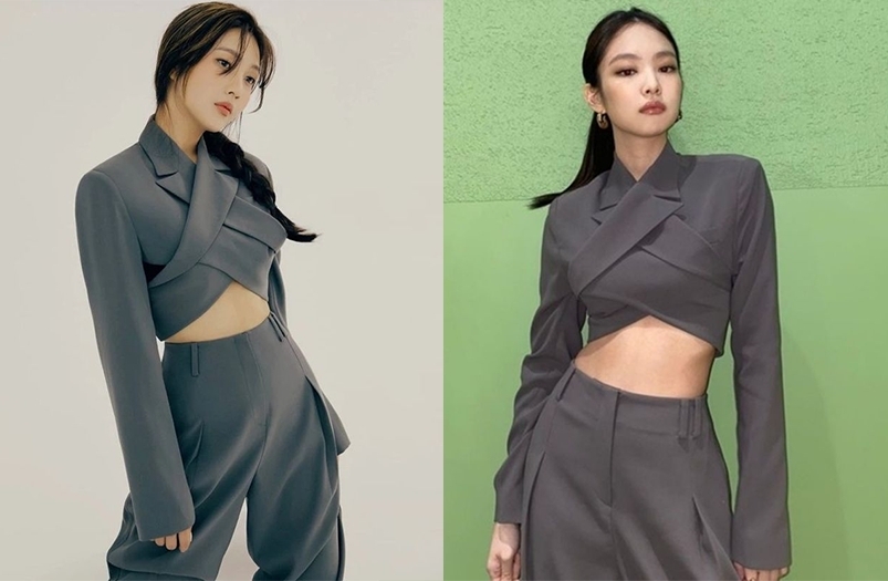 Jennie和joy穿出的風格和氣質也甚似,難分高下!