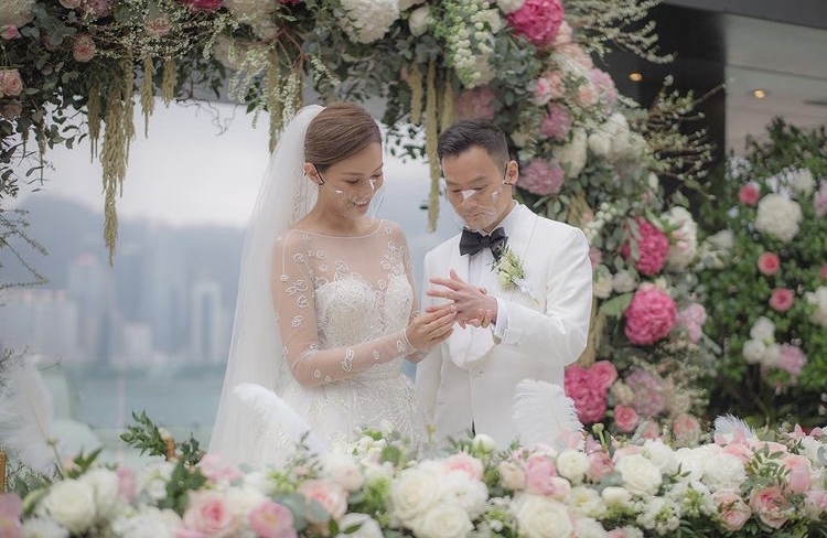 39歲的朱慧敏今年初與心臟科專科醫生陳良貴結婚