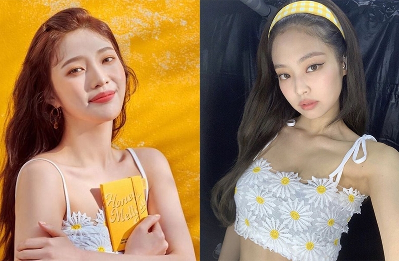 jennie joy 撞款的Moon Choi 西裝套裝、Forever21的小雛菊背心