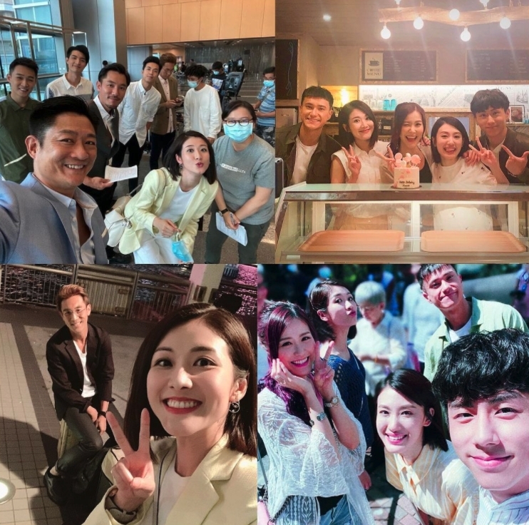 鄧佩儀 後來更在IG大曬與同劇演員的合照