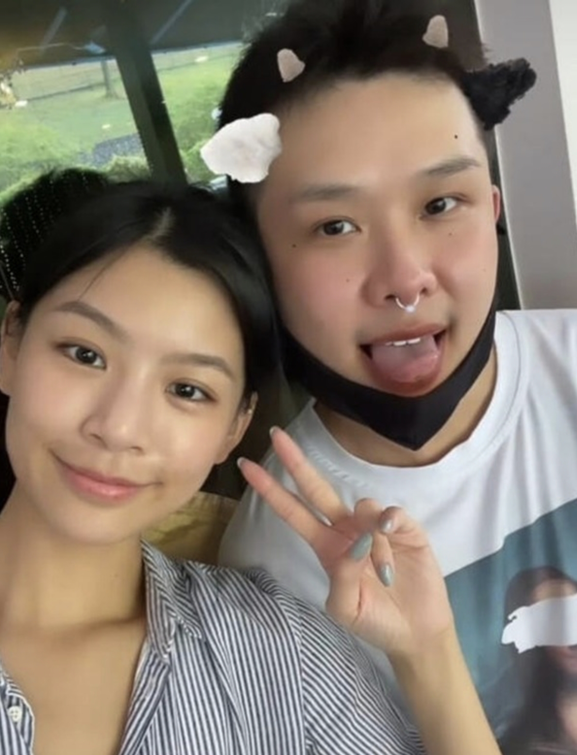 胡秀惠和29歲男友龍俊偉。
