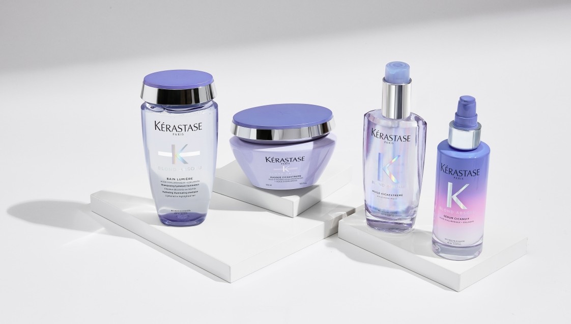 頭皮及頭髮護理專家 KÉRASTASE 早前推出 BLOND ABSOLU 漂染修護系列升級版