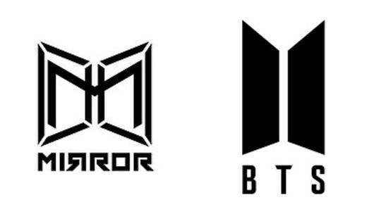 早前MIRROR的 Logo 已經被指似BTS的標誌