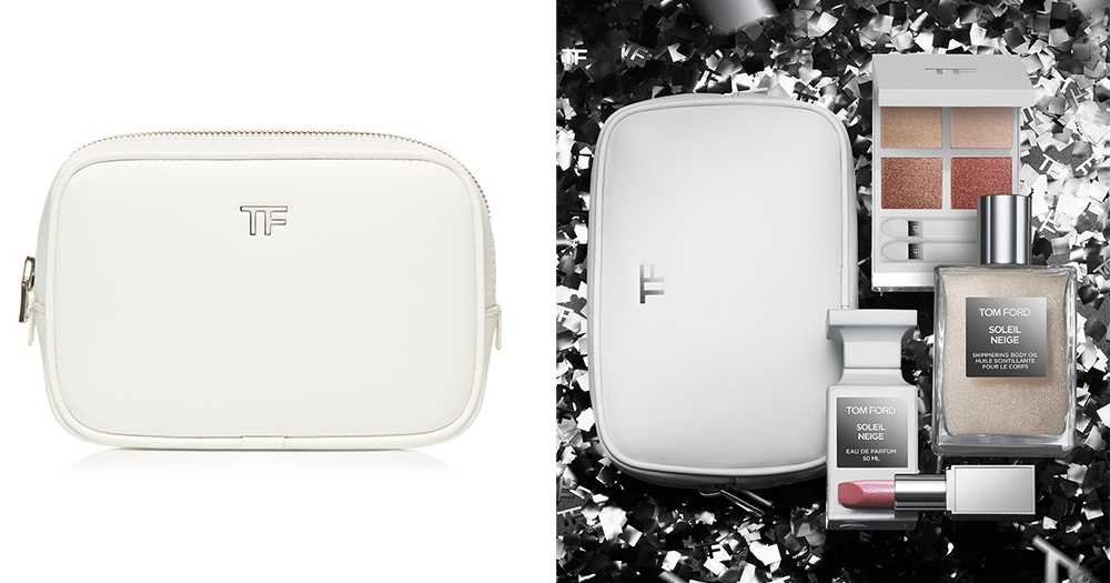 TOM FORD BEAUTY限量版Soleil Neige Cosmetics Bag讓你隨身攜帶最喜愛的必備妝品!