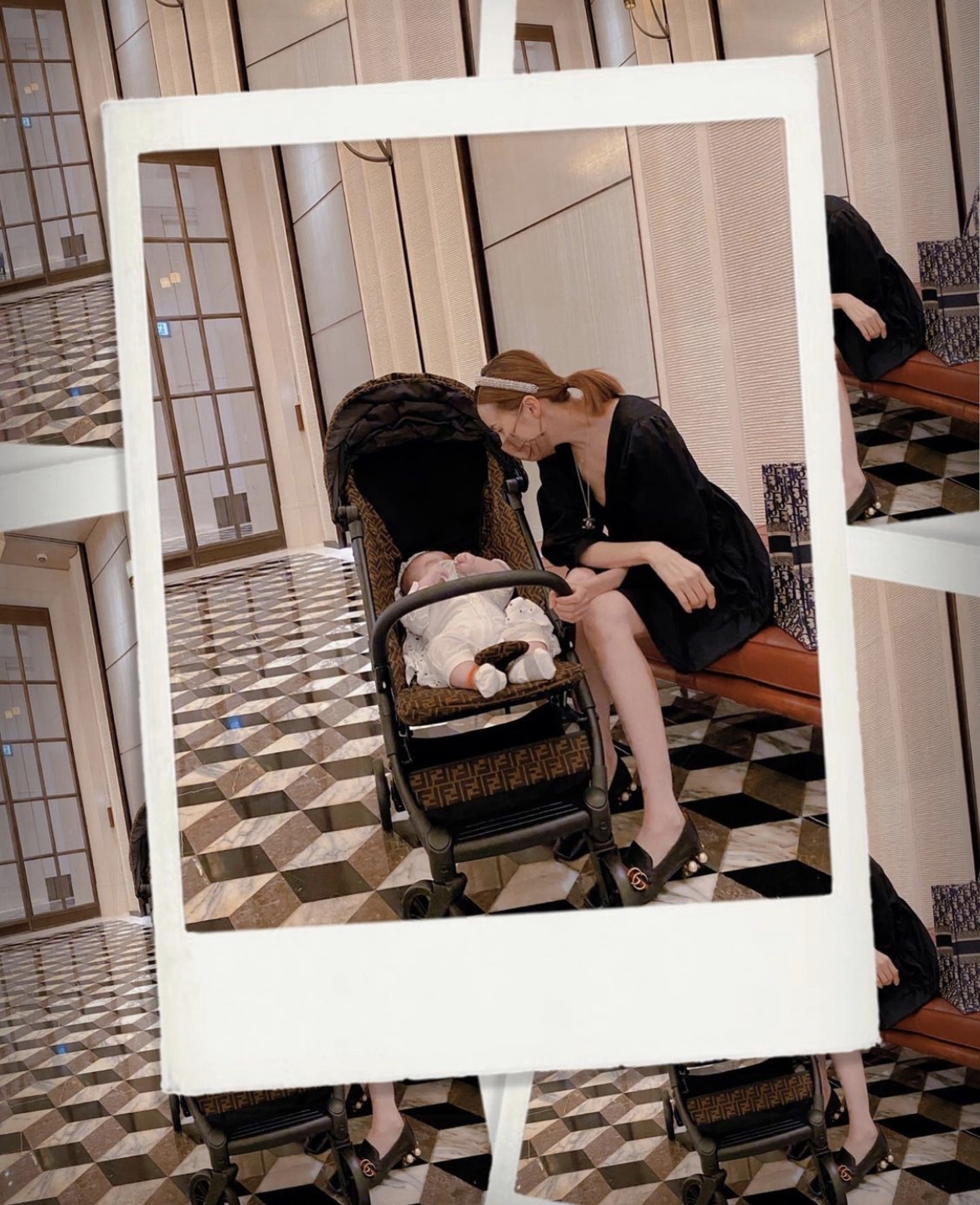 早前更在IG分享全身名牌湊B出街的照片,貴氣十足,猶如貴婦出巡!